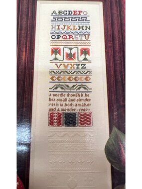 The Practical Sampler Cross Stitch Pattern By Eileen Bennett Alphabet